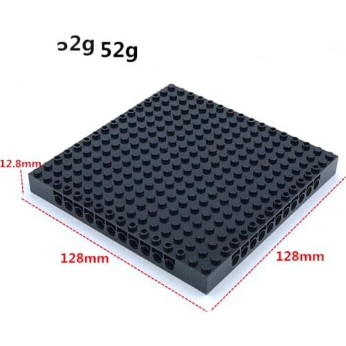 1pc 16x16 Black DIY Building Block Base Plate Can be Spliced Compatible with 65803 Combination Board