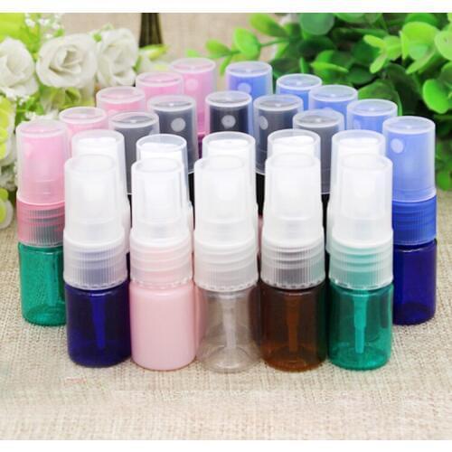 10/50/100pcs Empty PET Cosmetic Clear Plastic Mini Small Refillable Bottles Sprayer Atomizer Pump Head Toner Perfume containers