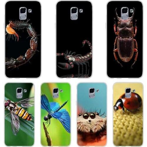 Phone case For Samsung Galaxy J6 J4 J8 Plus J7 2018 J3 J5 J7 Prime Pro 2017 2016 Covers Bug Insect