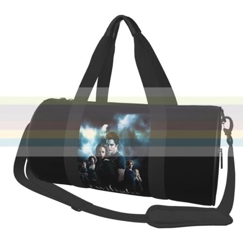 Black The Twilight Saga universal travel sports fitness shoulder bag. Nylon portable outdoor sports bag