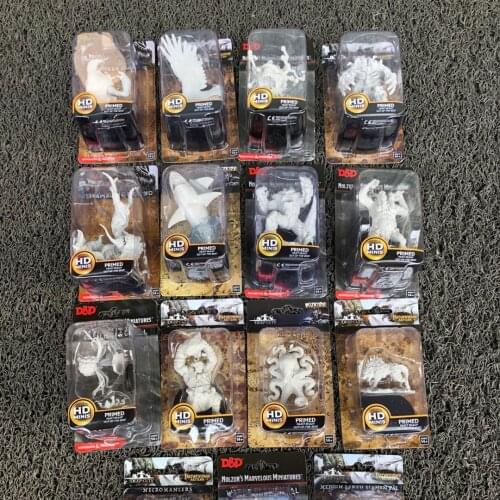 Pathfinder Nolzurs Marvelous Board Game Miniatures Water Air Fire Earth Elemental Ettin Monster Golem Zombies Underground Toy