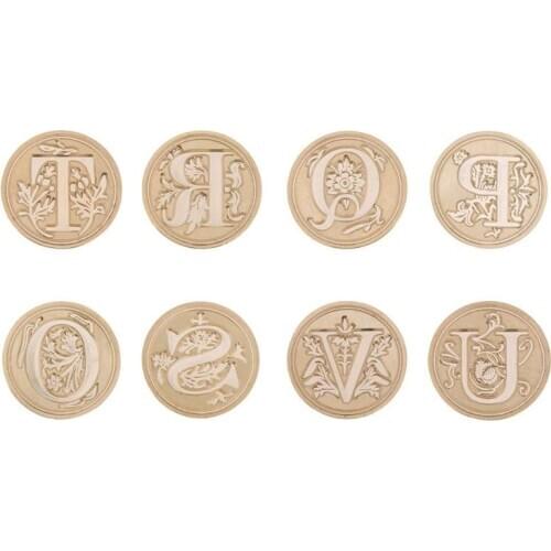 European Letter Wax Paint Seal Vintage Envelope Sealing Copper Head Stamp