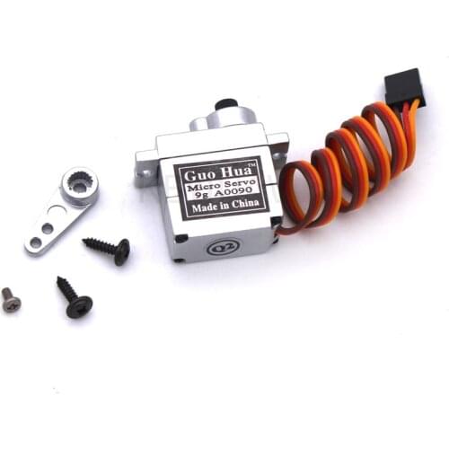 GuoHua A0090 9g All Metal Gear Digital Micro Servo 6KG for RC Airplane Robot WPL B16 B24 B36 C24 C34 Q60 Q61 MN 901/16 RC Cars