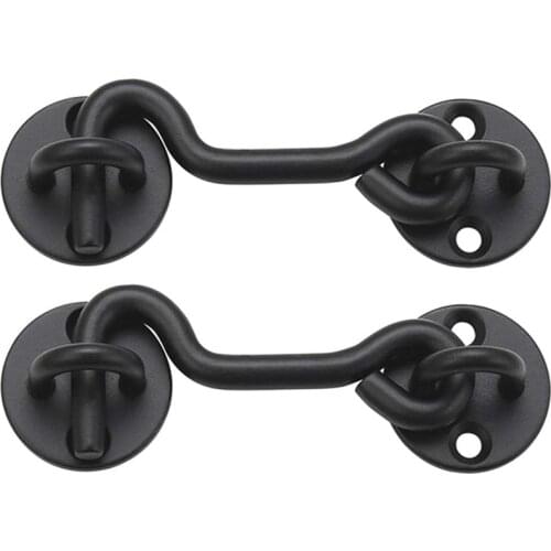 Hot 2 Pieces 4 Inch Barn Door Lock Barn Door Lock Heavy Solid Door Lock, Provide Higher Security and Privacy, Suitable for Barn