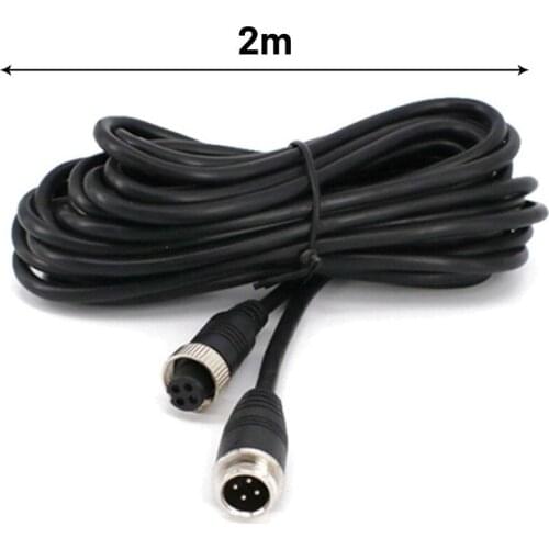 Monitoring M12 Cable，Vehicle Surveillance Extension Cable GX12 / M12，2m