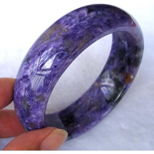 Free shipping Natural Charoite 19*9mm Round Bracelet Women Man Jewelry Accessories Weddings Parties Birthday Gift
