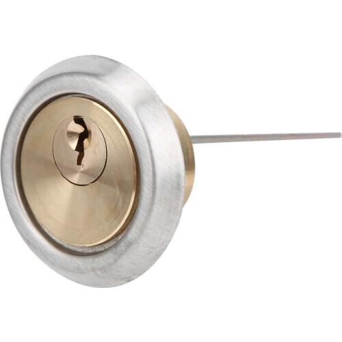 Copper Security Lock Round Anti-Theft Interior Door Mechanical Lock Cylinder for Iron Wooden Safety Doors with 3 keys