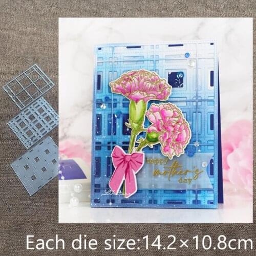 New Design Craft Metal stencil mold Cutting Dies Gingham Plaid Layering scrapbook die cuts Album Paper Card Craft Embossing