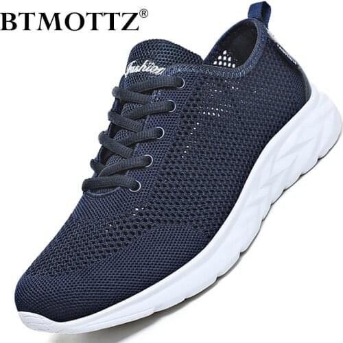 Men Summer Comfortable Casual Shoes Lightweight Sneakers Slip on Breathable Mesh Flats Trainers Non-slip Walking Shoes Zapatos