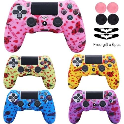 Soft Silicone Controle Case Cover For Playstation 4 Dual shock 4 for PS4 Controller Skin Gamepad Joystick Case Game Accessorries