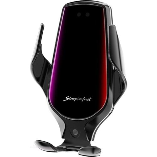 New R3 car mobile phone wireless charging 10W fast charging infrared automatic induction car bracket wireless charger