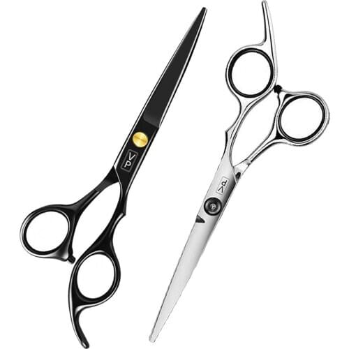 6.0 Inch Japanese Steel 440c Hair Cutting Scissors Professional Hairdressing Scissors Barber High Quality Shears Barbershop Set