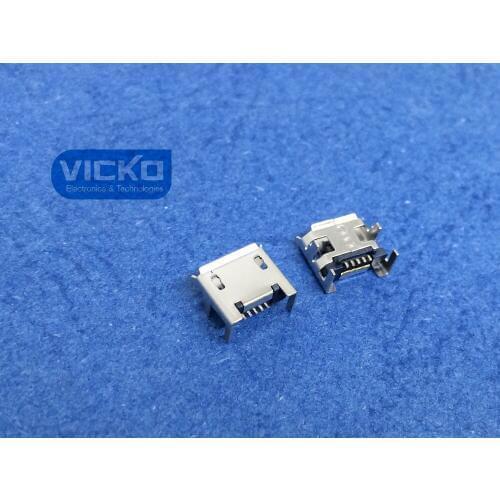 [VK] 10pcs/lot Micro USB Connector Jack Female Type 5Pin SMT Tail Charging socket PCB Board4