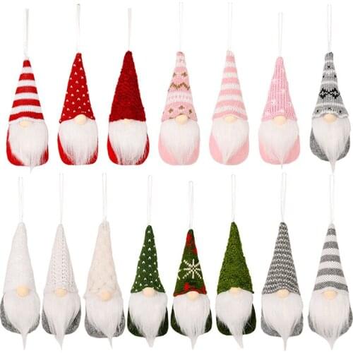 Christmas Faceless Gnome Santa Xmas Tree Hanging Ornament Doll Deco Home Pendant
