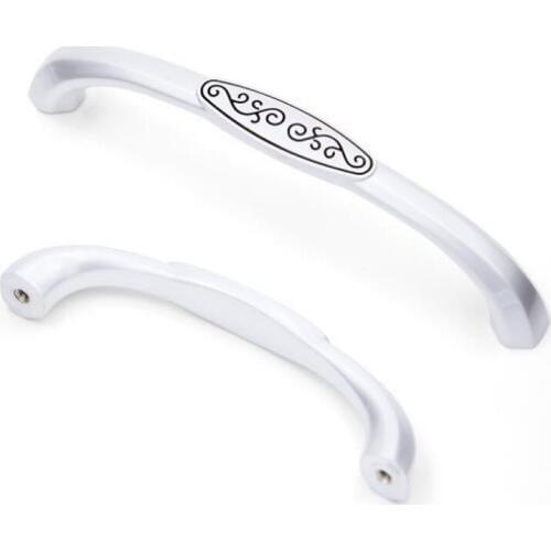 Modern simple zinc alloy furniture handle Pearl White kitchen pulls drawer cabinet knobs cupboard wardrobe handle closet handle