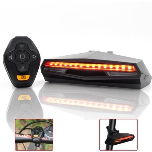 Smart Accessories Mountain Bike Remote Control Taillight LED Turn Signal Bike Safety Supplies Taillight Outdoor Sports Cycling