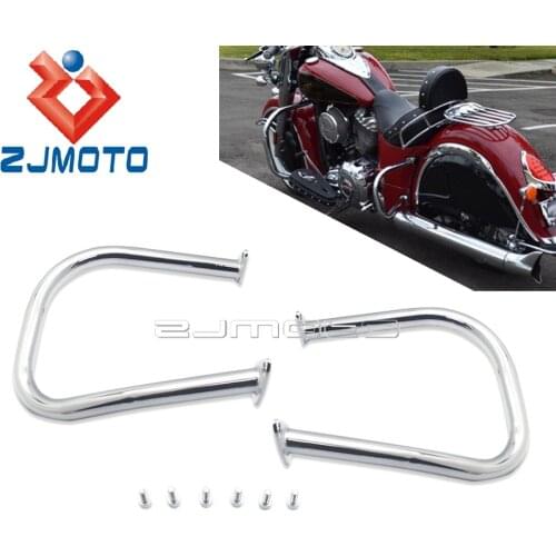 Motorcycle Rear Crash Bar Engine Guard Protector For Indian Chief Chieftain Roadmaster Dark Horse Saddlebag Rail Guard Bumper