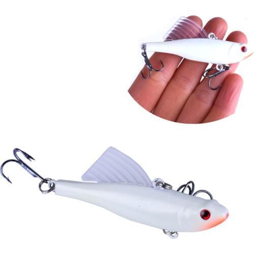 1Pcs 65mm 17g Winter Fishing Lure VIB Bait Hard Bait Lead Inside Diving Swivel Jig Wobblers Crankbaits Pesca Fishing Tackles