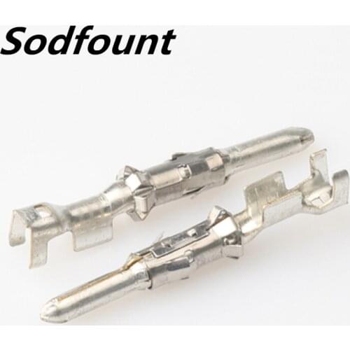 100pcs H62 brass tinned 2.5mm automotive terminal Automotive connector male terminal DJ213-2.5B