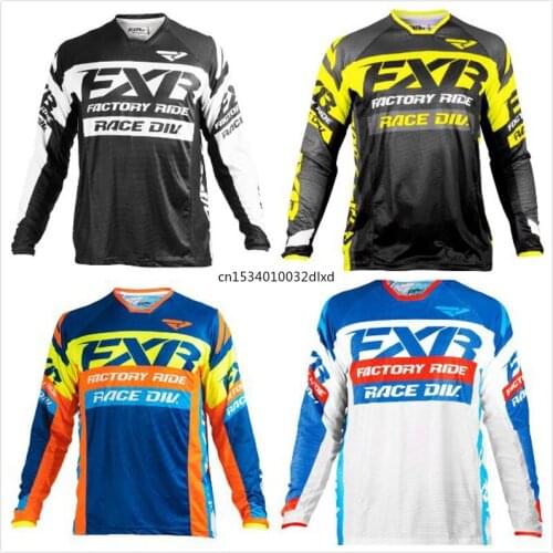 2021 enduro Cycling T-shirt Mountain Downhill Bike Long Sleeve Racing Clothes DH MTB Offroad Motocross Jerseys wholesale FXR