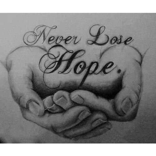 5D DIY Diamond Painting Full Square/Round Drill 3D Embroidery Cross Stitch Rhinestone Never Lose Hope Home Decor