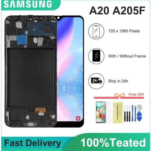 6.4" LCD Display For Samsung Galaxy A20 A205 SM-A205F LCD Display Screen Digitizer replacement For A205FN A205GN A205S A205 LCD