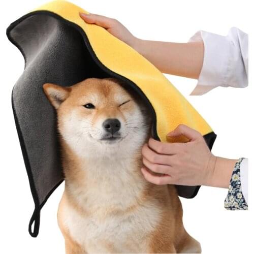 Pet Absorbent Towels for Cats Dogs and Cat Bath Towels Super Absorbent Quick-Drying Non-Sticky Hair Dryers