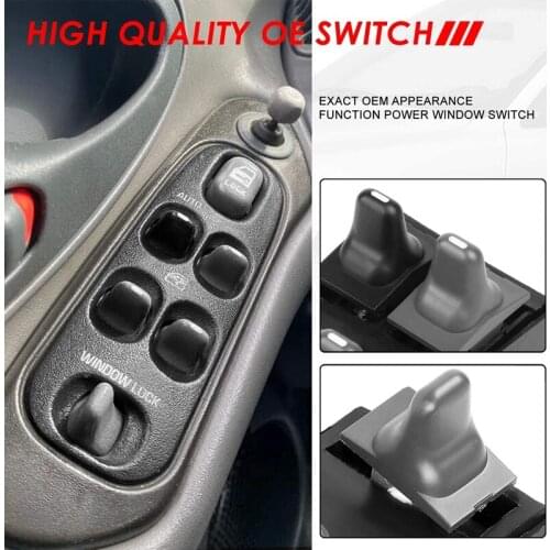 AU05 -Car Front Master Power Window Switch Driver Left for Pontiac Grand Am Sedan 1996-2005 22588178 22624807