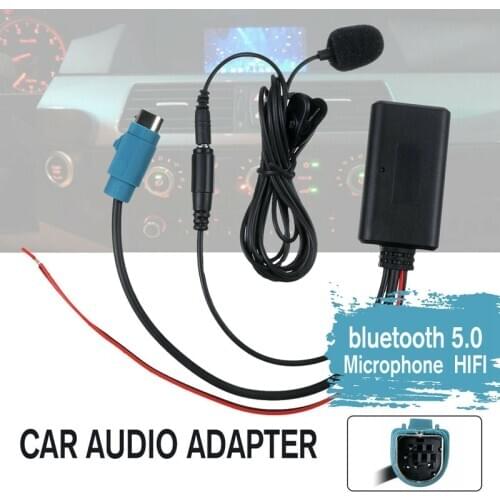 Car Bluetooth 5.0 o HIFI Cable Adaptor Microphone Handsfree for Alpine CD Host
