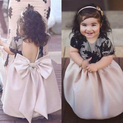 Flower Girl Dresses for Wedding Kids Children First Communion Ball Gowns Party Pageant Wear for Girl