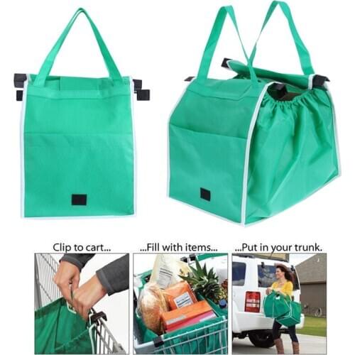 Eco-Friendly Foldable Shopping Bags for Supermarket Reusable Shop Handbag Nonwoven Trolley Shopping Cart Totes Grocery Store Bag