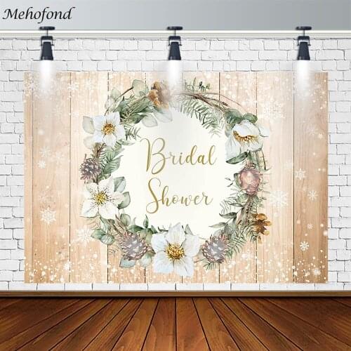 Mehofond Bridal Shower Backdrop Wedding Custom Florals Board Decor Photography Background Prop Photo Studio Banner Photozone