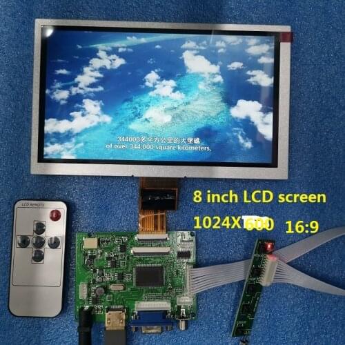 8-inch display module 1024X600 LCD driver panel HDMI VGA car driver board