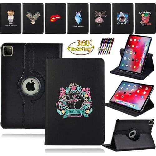 360 Degree Rotating Leather Smart Cover Case for Apple Ipad Air 1/2 9.7"/Air 3 10.5" 2019/Air 4 10.9" 2020 Tablet Case