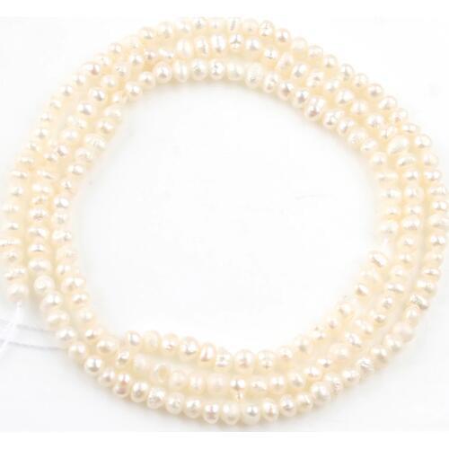 2.5-3mm Natural Round White Freshwater Pearl Beads Loose Spacer Bead For Jewelry Making Diy Women Bracelets Necklace Accessories