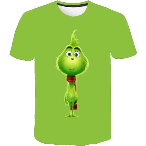 2021 New Summer Adult Kids Cute Parent-child T-shirts Green Animal 3d T shirts Funny Cartoons printed casual hip-hop Tshirt Tops