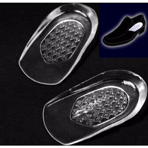 New Silicone Gel Insoles Back Pad Heel Cup for Calcaneal Pain Health Feet Care Support spur feet cushion silicone foot pads