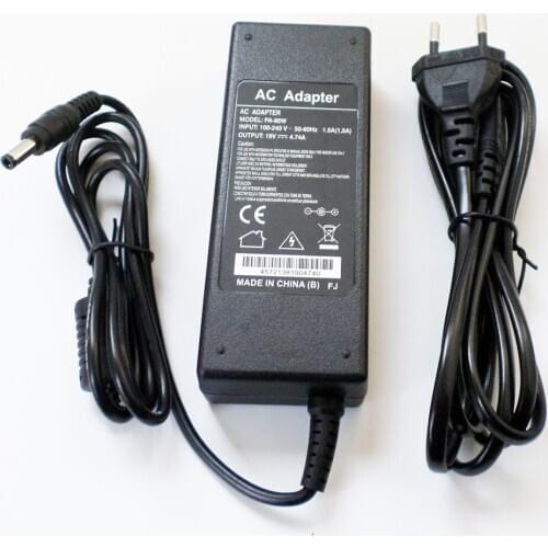 New AC Charger Adapter For Toshiba Satellite A30 A60 A65 A80 A85 A100 A200 A215 A300 A305 A500 A600 A660 Power Supply Cord 90W