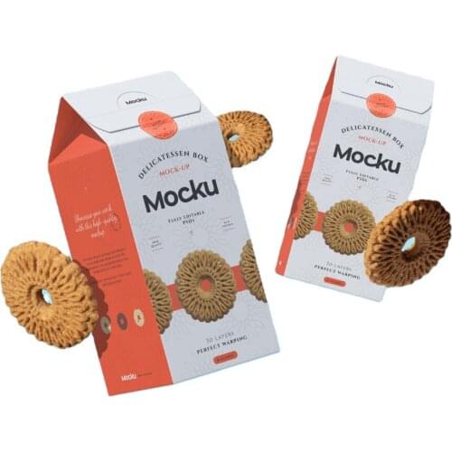 OEM Printing Custom Logo Biscuit Cookie Boxes Packaging Food Paper Packaging Box