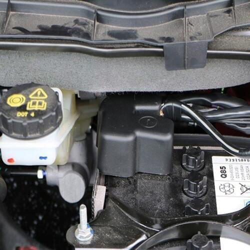 Fireproof ABS Car Battery Negative Cover For Mazda CX-5 CX-4 2013-2018 Auto Engine Battery Negative Protective Cover Sticker Cap