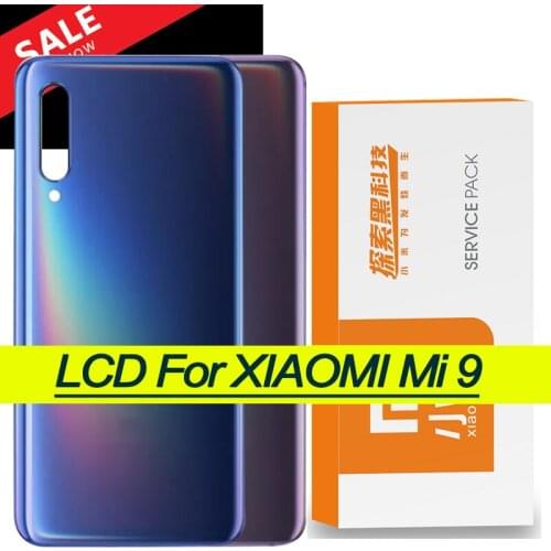 Original Back Housing Replacement for Xiaomi Mi 9 Back Cover Battery Glass adhesive Sticker for Xiaomi Mi9 case