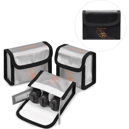 Battery Explosion-proof Bag Safety Storage Case for DJI Mavic Mini Battery Safe Bag Fireproof Protective Box for Mavic Mini 2