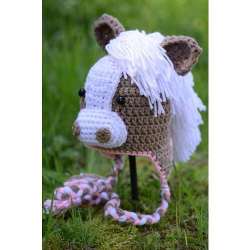 Newborn Horse Hats girls Animal Hat ,Crochet Horse Hats with Ear Flaps, Pony Hat, Winter Cap, Newborn to Adult, Made to Order