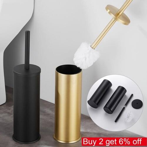 Floor-Type Bath Toilet Brush Holder Clearing Lavatory Standing Toilet Brush Set Household Bathroom Cleaning Brush Accessories