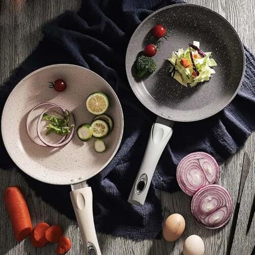 Frying pan household wok cooking non-stick pancake pancake pan wheat rice stone pot with induction cooker