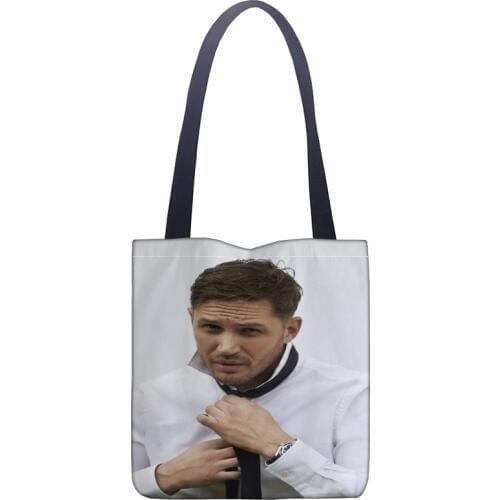 Custom Tom Hardy printing shoulder bag canvas tote bag shopping travel book handbag custom logo