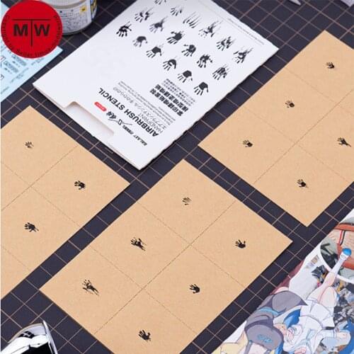 Galaxy L00001/L00002/L00003 1/72 1/48 1/35 Scale Model Handprint Leakage Spray Stencil Template Tools