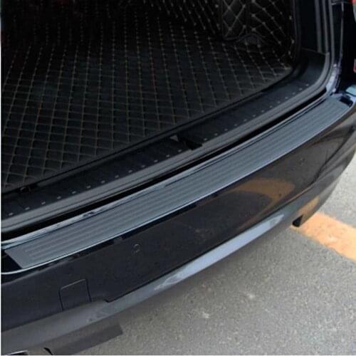 Universal 104*9cm 90*8cm Car Trunk Door Sill Plate Protector Rear Bumper Guard Rubber Mouldings Pad Trim Cover Strip Car Styling