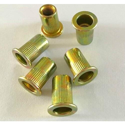 10PCS Pull The Cap Rivet Nuts Countersunk Head Column Pattern Rivet nuts Knurled Rivet Nuts Countersunk Head Rivet Nut M8 GB1788