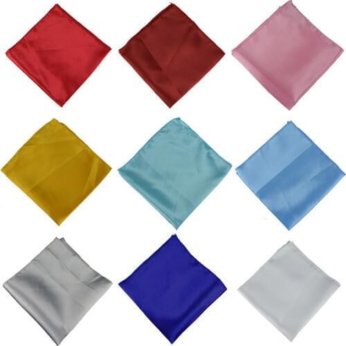 Hot 100pcs/lot Wedding Party Decoration 19" Square Satin Table Napkin Kids Birthday Event Ceremony Customsized Moth Towel Pink